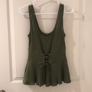 Express peplum tank